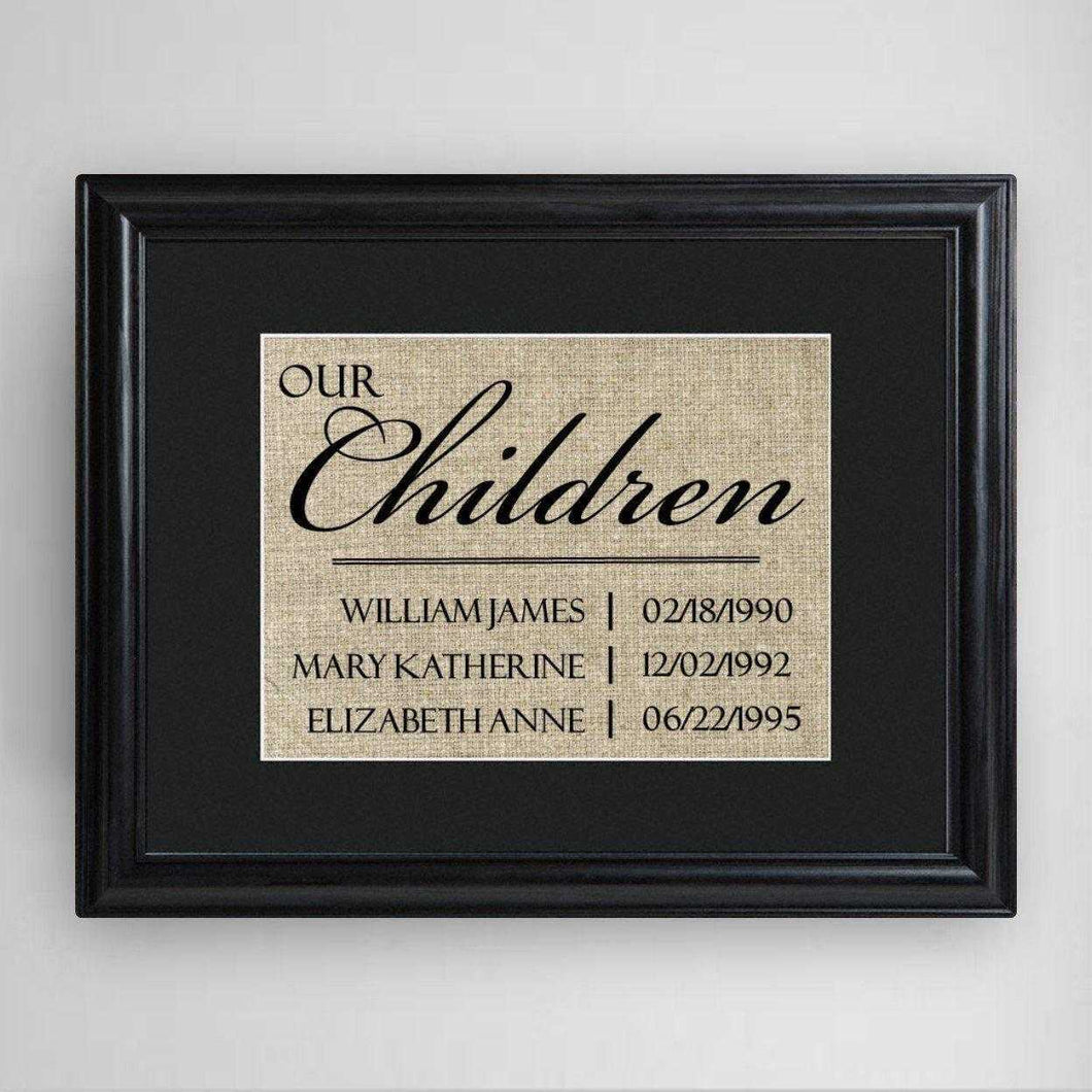 Personalized Our Children Framed Print | JDS