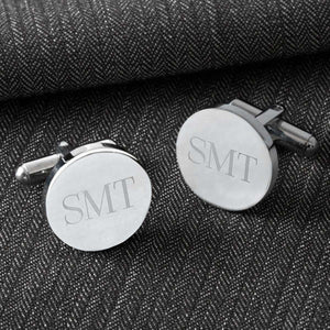 Personalized Cufflinks - Classic - Round - Monogram | JDS