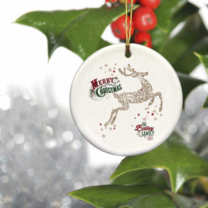 Personalized Vintage Reindeer Ornament | JDS