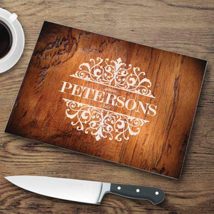Personalized Rosewood Design Cutting Board | JDS