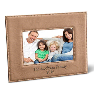 Personalized Black 5x7 Leatherette Frame - 5 "x 7" Personalized Picture Frame - All | JDS