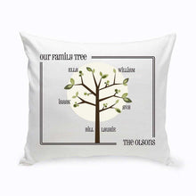 画像をギャラリービューアに読み込む, Personalized Family Tree Throw Pillow | JDS
