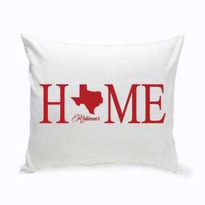 Personalized Home State Throw Pillow | JDS