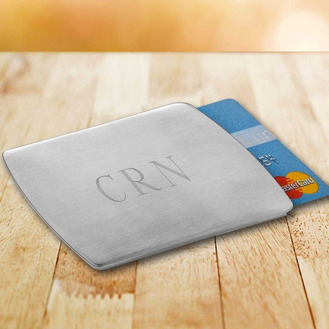 Personalized Stainless Steel Card Holder | JDS