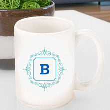 Cargar imagen en el visor de la galería, Personalized Coffee Mug- Initial Motif | JDS
