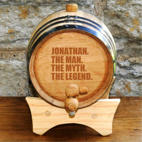 The Man The Myth The Legend Whiskey Barrel - Bourbon Barrel | JDS