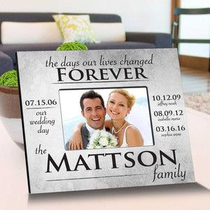 Personalized The Day Our Lives Changes Picture Frame | JDS