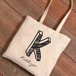 Personalized Monogrammed Canvas Tote Bag | JDS