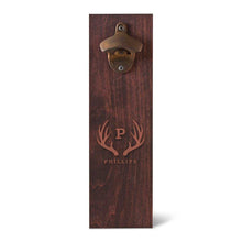 Load image into Gallery viewer, Personalized Monogram Wall Mounted Bottle Opener | JDS
