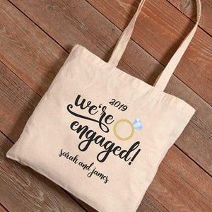 Personalized Tote Bag - We're Engaged | JDS