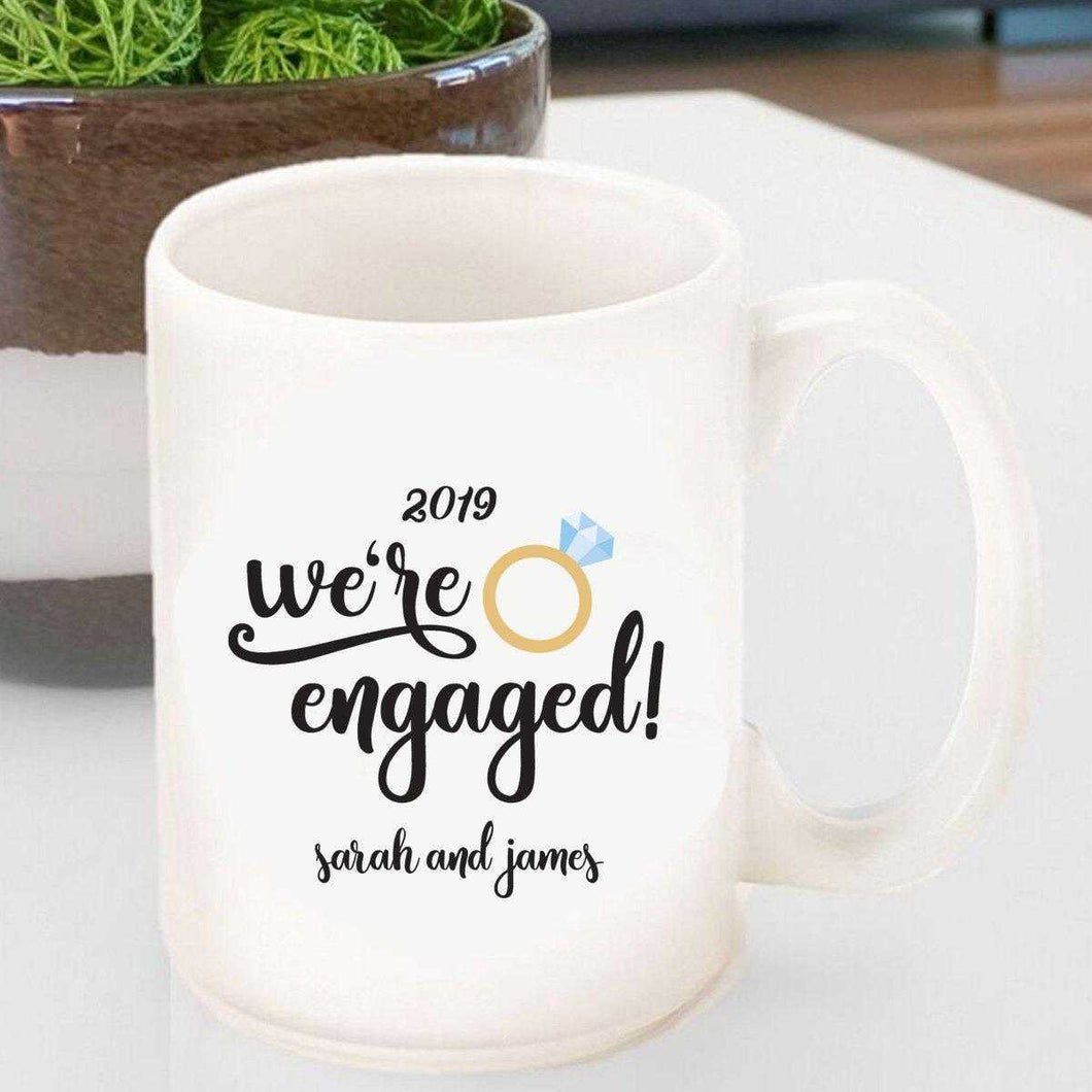 Personalized Coffee Mug- We're Engaged | JDS