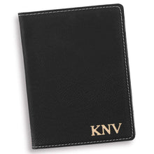 Load image into Gallery viewer, Personalized Black Passport Holder | JDS