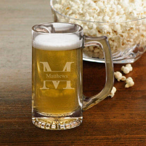 Personalized Beer Mugs - Sports Mug - Monogram - 12 oz. | JDS