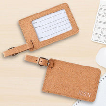 Load image into Gallery viewer, Personalized Cork Luggage Tag | JDS
