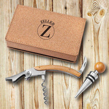 Load image into Gallery viewer, Personalized Wine Opener Set - Cork | JDS