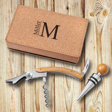 Load image into Gallery viewer, Personalized Wine Opener Set - Cork | JDS