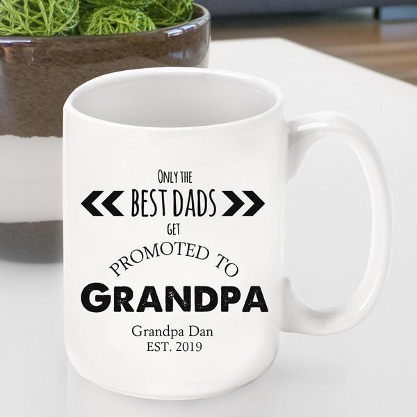 Promoted to Grandpa Coffee Cup | JDS
