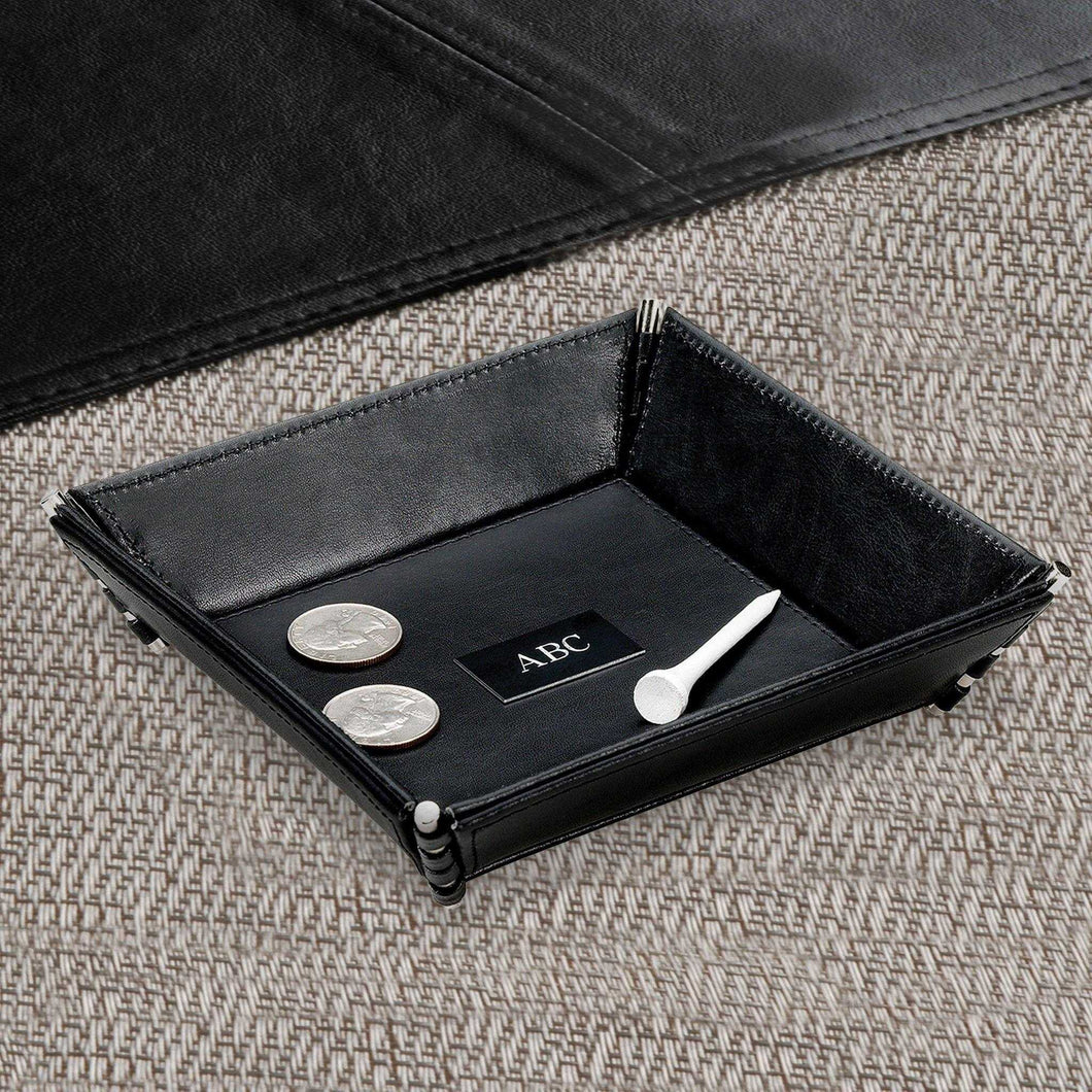 Personalized Leather Stash Tray | JDS