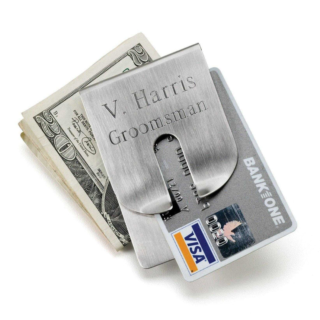 Personalized Wallet - Money Clip - Stainless Steel | JDS