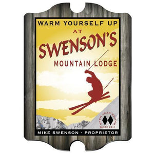 Personalized Vintage Series Sign - Ski Lodge | JDS