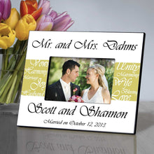 Cargar imagen en el visor de la galería, Personalized Picture Frame - Mr. and Mrs. - Wedding Gifts | JDS