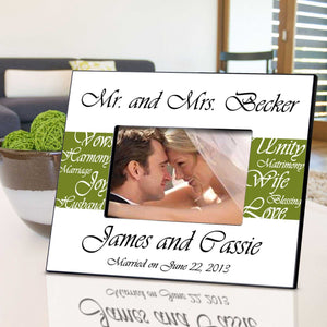 Personalized Picture Frame - Mr. and Mrs. - Wedding Gifts | JDS