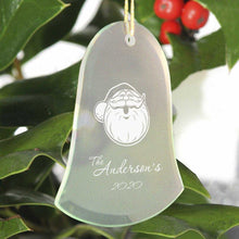 Load image into Gallery viewer, Personalized Beveled Glass Ornament - Bell Shape | JDS