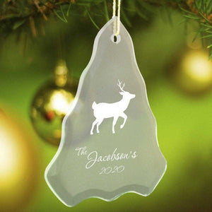 Personalized Ornaments - Christmas Ornaments - Tree Shape - Glass