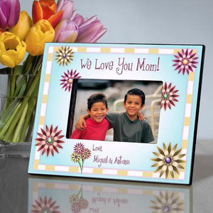 Personalized Mom in Flowers Frame