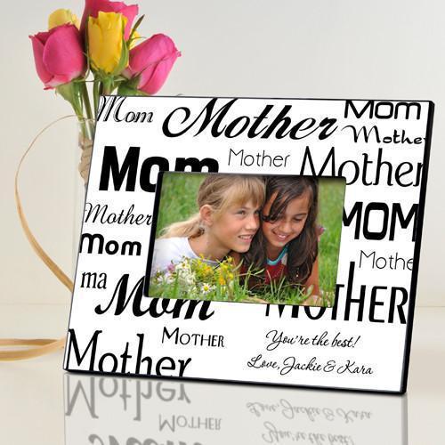 Personalized Mom-Mother Frame - Black/White | JDS