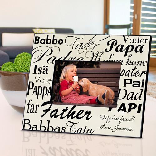 Personalized Dad in Translation Frame - Parchment | JDS