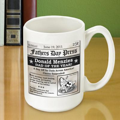 Personalized Father's Day Headline Mug | JDS