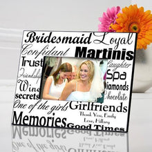 画像をギャラリービューアに読み込む, Personalized Bridesmaid Picture Frame | JDS