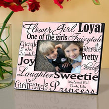 Load image into Gallery viewer, Personalized Flower Girl Picture Frame