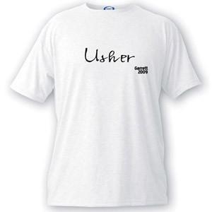 Personalized Script Series Usher T-Shirt | JDS