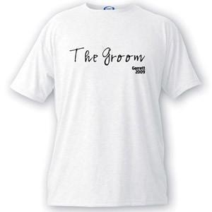 Personalized Script Series Groom T-Shirt | JDS
