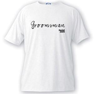 Personalized Script Series Groomsman T-Shirt