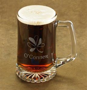 Personalized Shamrock Beer Mug | JDS