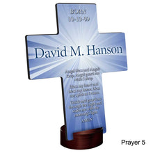 Load image into Gallery viewer, Personalized Starburst Cross with Stand | JDS
