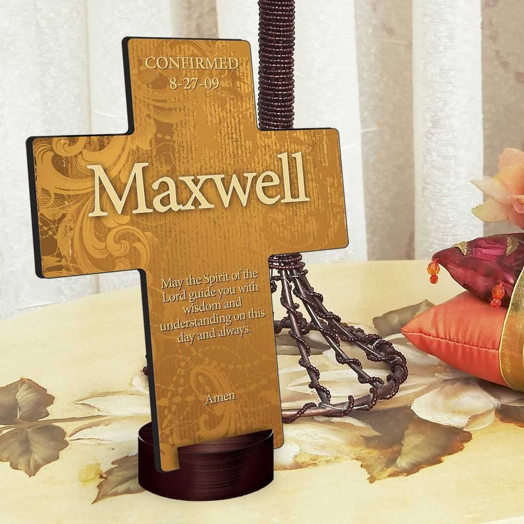 Personalized Gardens of Grace Cross with Stand | JDS