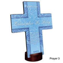 Load image into Gallery viewer, Personalized Twinkling Star Cross with Stand | JDS