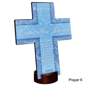 Personalized Twinkling Star Cross with Stand | JDS
