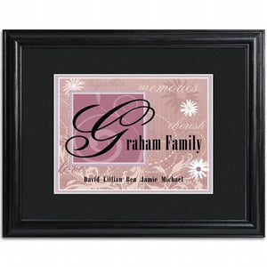 Personalized Purple Family Name Frame | JDS