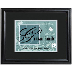 Personalized Slate Family Name Frame | JDS
