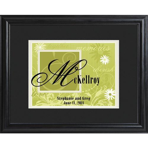 Personalized Green Couple's Name Frame | JDS