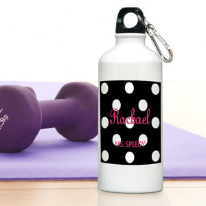 Personalized Water Bottle - Polka Dot | JDS