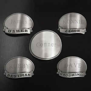 Personalized Beer Mugs - Medallion - Gunmetal - Groomsmen Gift | JDS