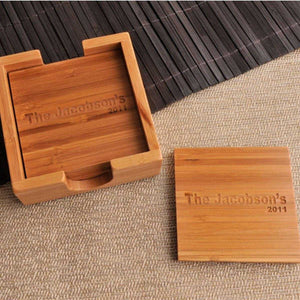 Custom Bamboo Coasters - Set of 4 | JDS