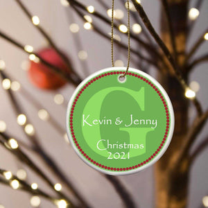 Personalized Ornaments - Christmas Ornaments - Ceramic | JDS
