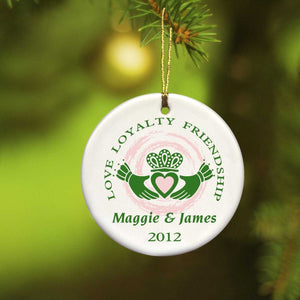 Personalized Ornaments - Christmas Ornaments - Irish Ceramic Ornaments | JDS
